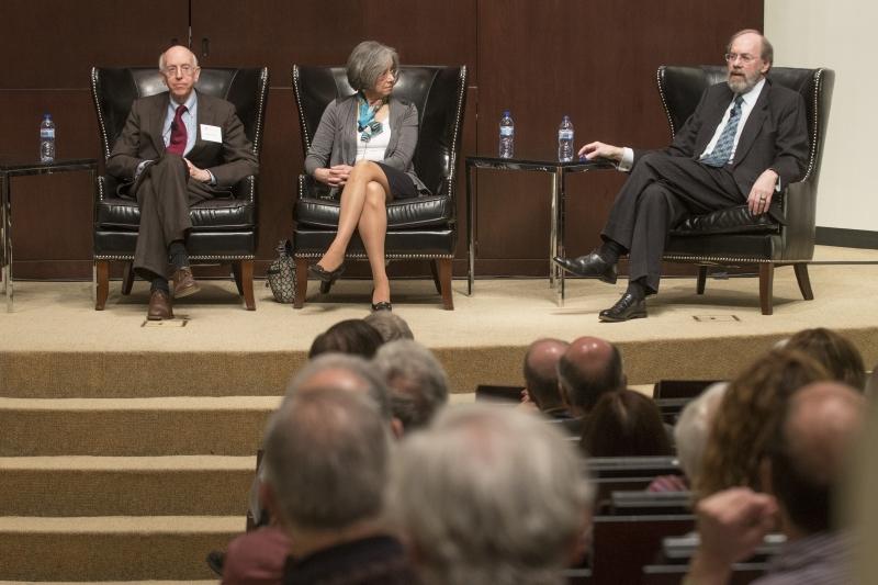 Judges Richard Posner, Diane Wood, and Frank Easterbrook, '73, spoke on a panel.