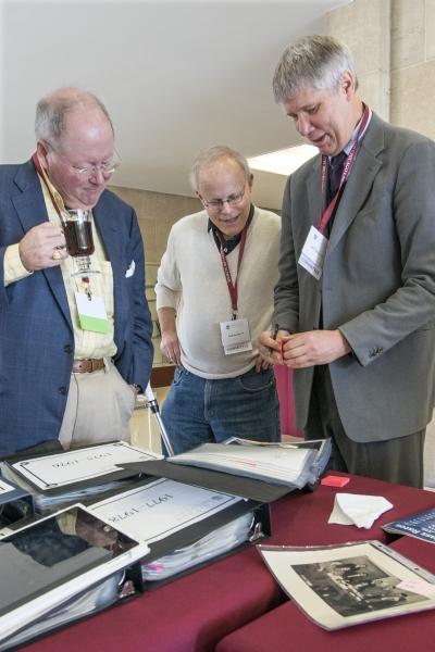 Committee members helped identify their classmates in old photographs.