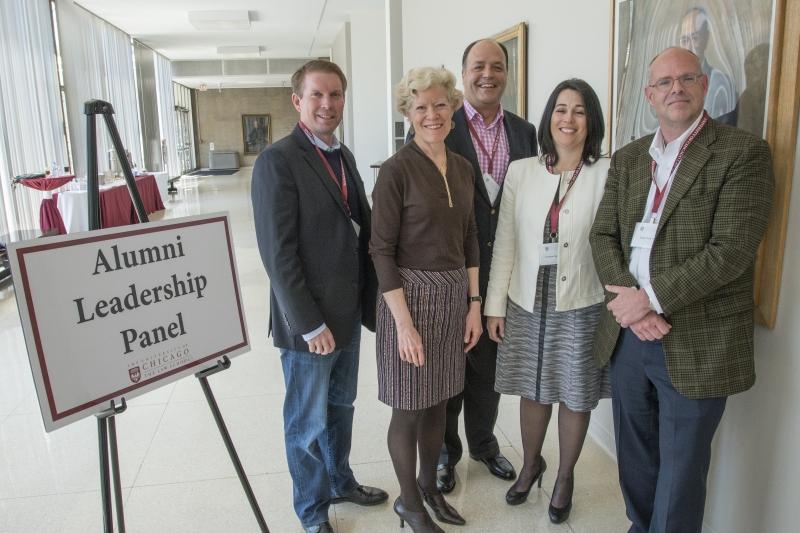 Panelists Ted Ullyot, Betsy Werley, Dick Weil, Veronica Gomez, and Doug Clark.