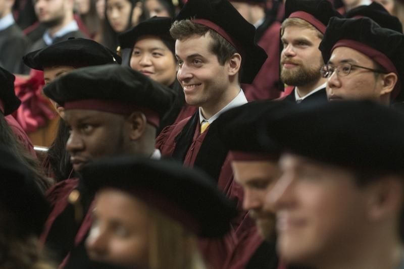 Members of the JD Class of 2015 at the beginning of the Diploma & Hooding Ceremony.