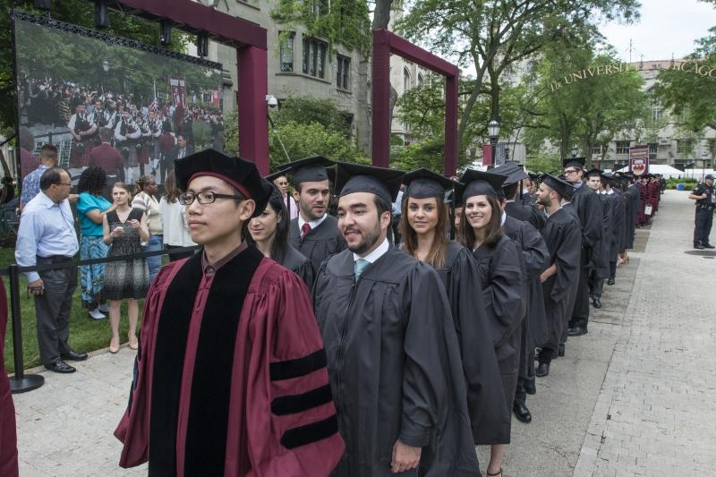 Members of the Class of 2015 process into the University Convocation.