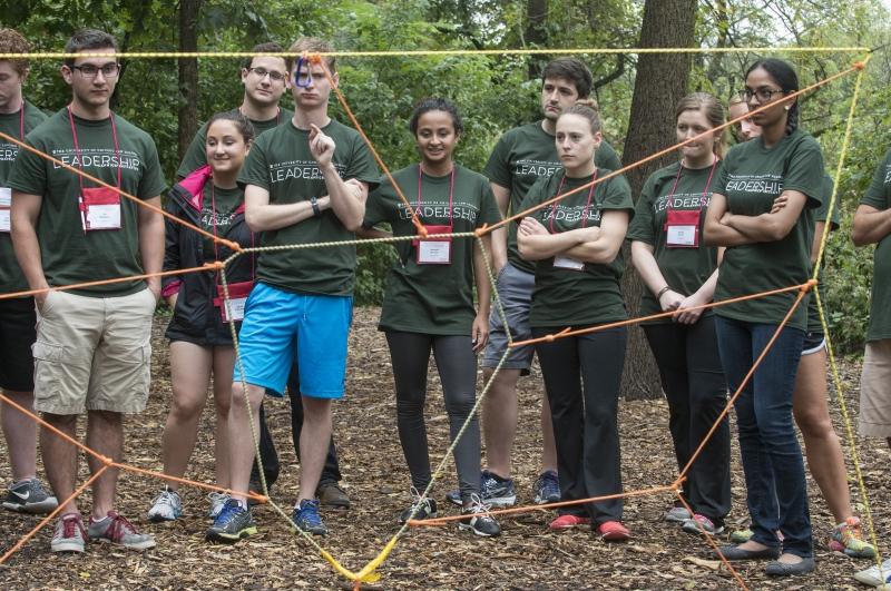 Students faced a variety of challenges designed to help them develop interpersonal and leadership skills, as well as build self-awareness.