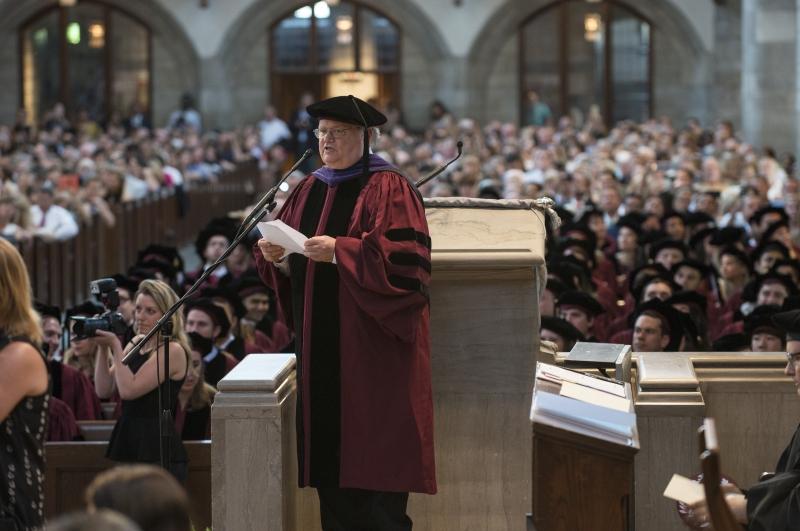 Richard Badger, Associate Dean for Graduate Programs, announced the names of LLM and JSD graduates.