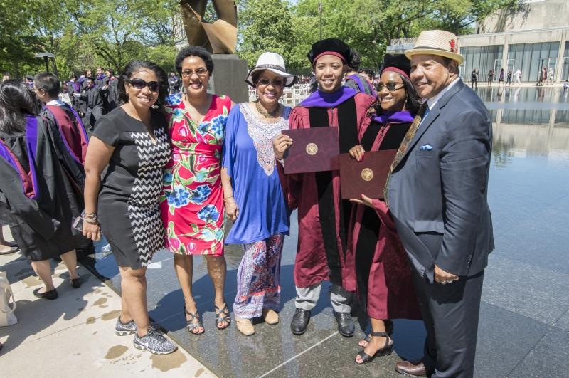 Family and friends joined the Class of 2017 for a reception at the Law School.