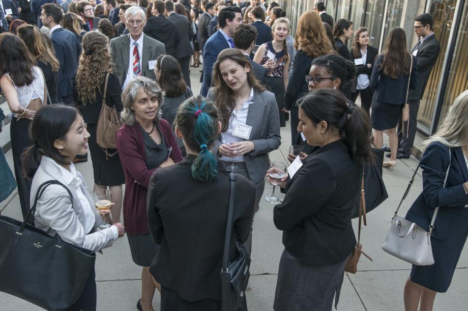 Students had a chance to meet many other members of the faculty, including Professor Emily Buss.