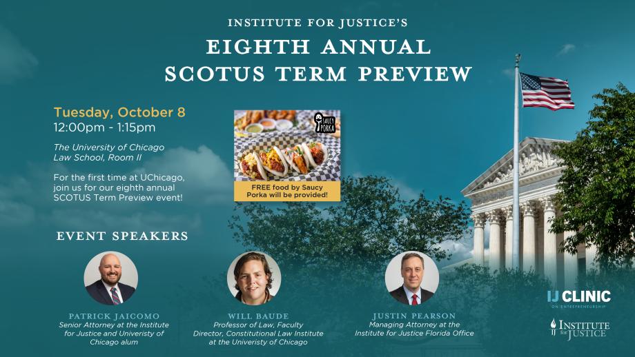 Institute for Justice's Eighth Annual SCOTUS Term Preview