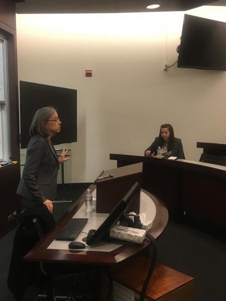 Chief Judge Diane Wood of the Seventh Circuit Court of Appeals spoke on issues related to women's professional development and the difficulties they face. 