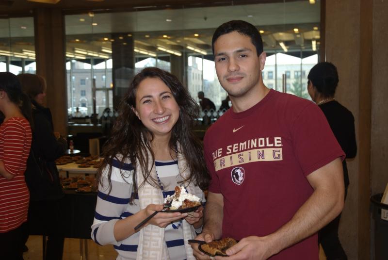 Soon, the Green Lounge was full of students catching up with friends.