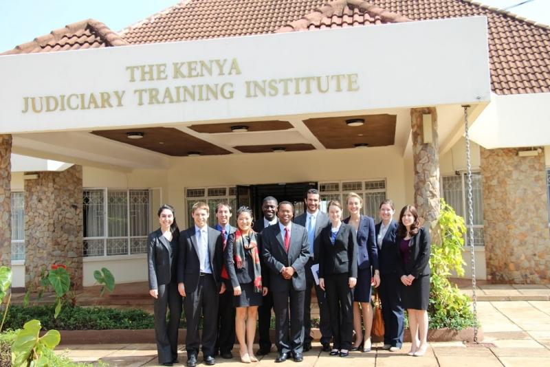 Students met Justice Joel Ngugi of the High Court of Kenya. 