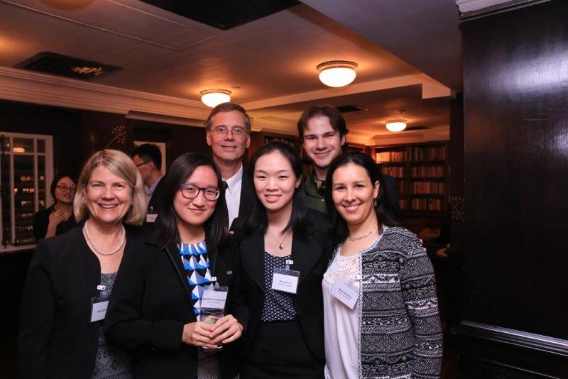 Ellen Albrecht, Kamolnich Swasdiphanich, LLM '17, Tom Albrecht, '79, Hannah Loo, '17, Zachary Reynolds, '19, and Maria Mondeja, LLM '17