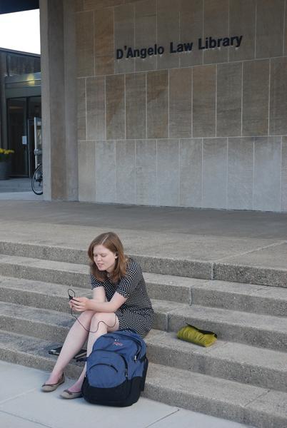 Students on the quad.