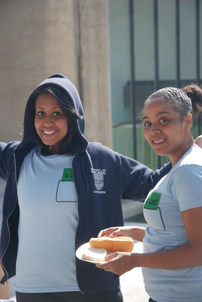 Students on the quad.