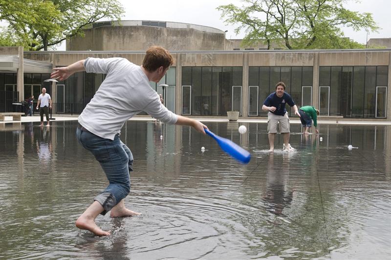 Students on the quad.