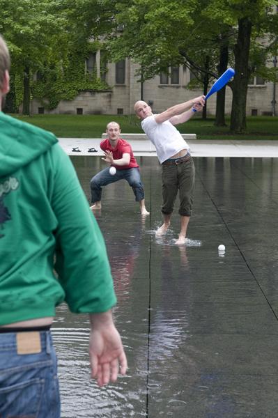 Students on the quad.