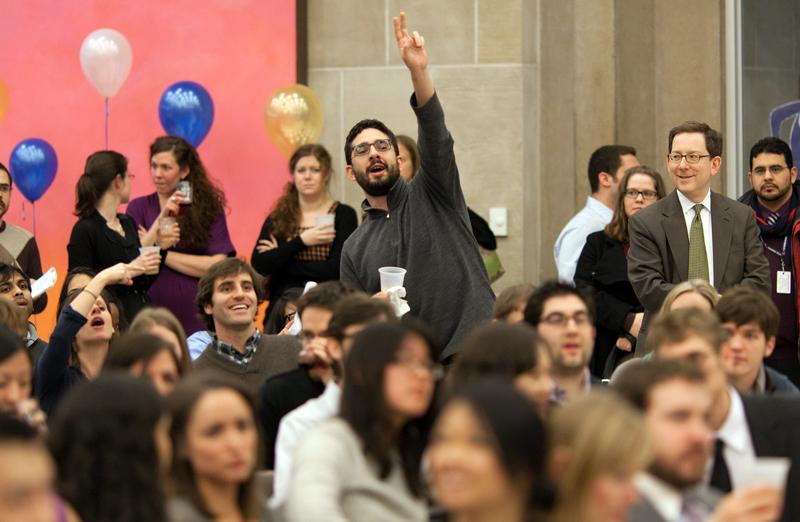 Students made sure their bids were heard.