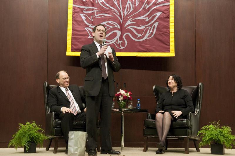 Dean Michael Schill extended an open invitation to Justice Sotomayor to visit again.