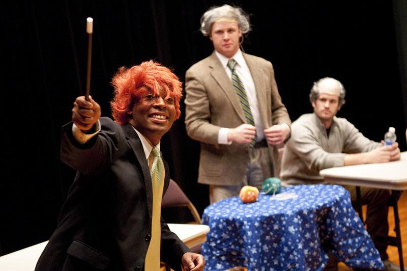 Professors traditionally are parodied in the musical.