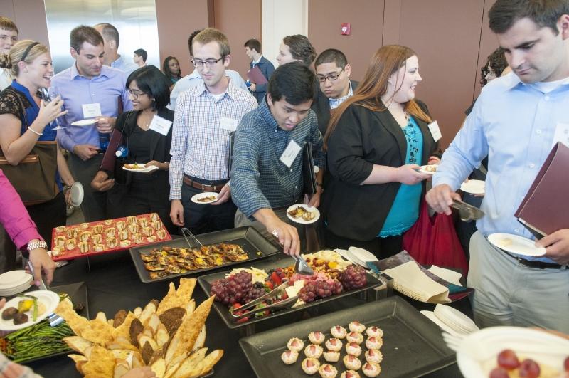 At the end of the day, they got to practice networking even more, with food.