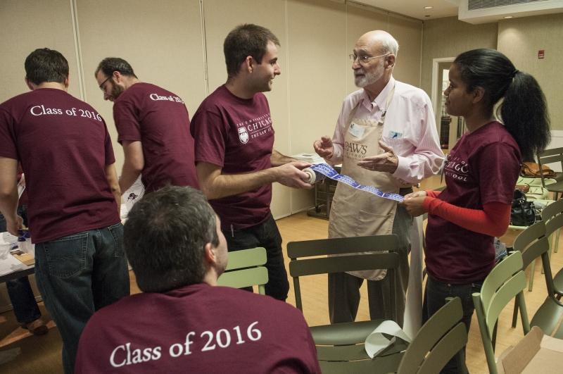 Louis Cohn, '54, just happened to be volunteering at PAWS. 