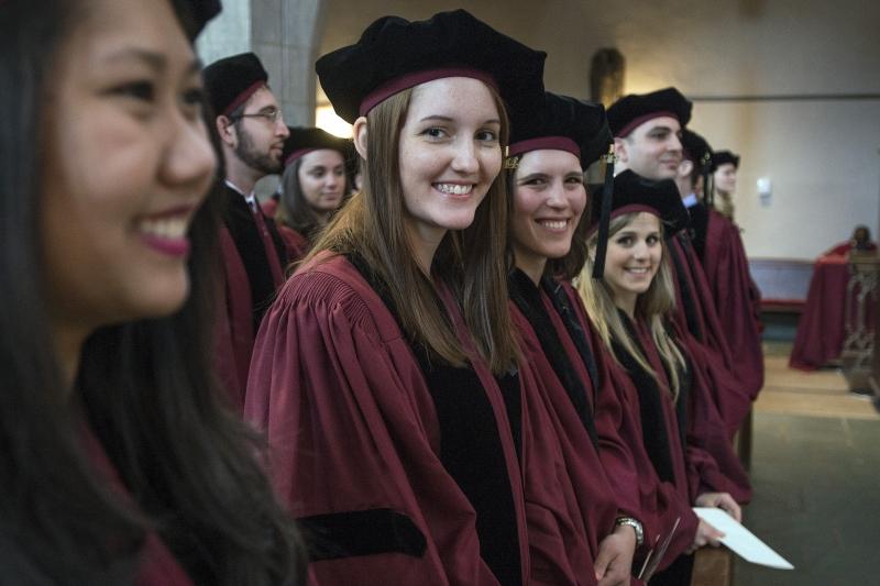 Rockefeller is the location for the annual Diploma and Hooding Ceremony.