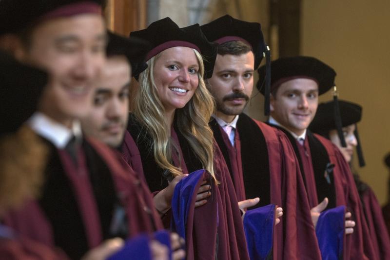 Brooke Anderson, center, was part of the Graduation Committee.