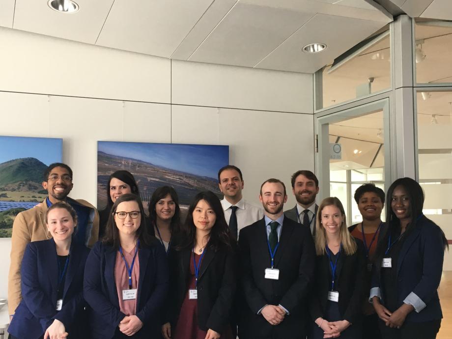 In Luxembourg, students met with Michael Loizou, legal counsel at the European Investment Bank. 