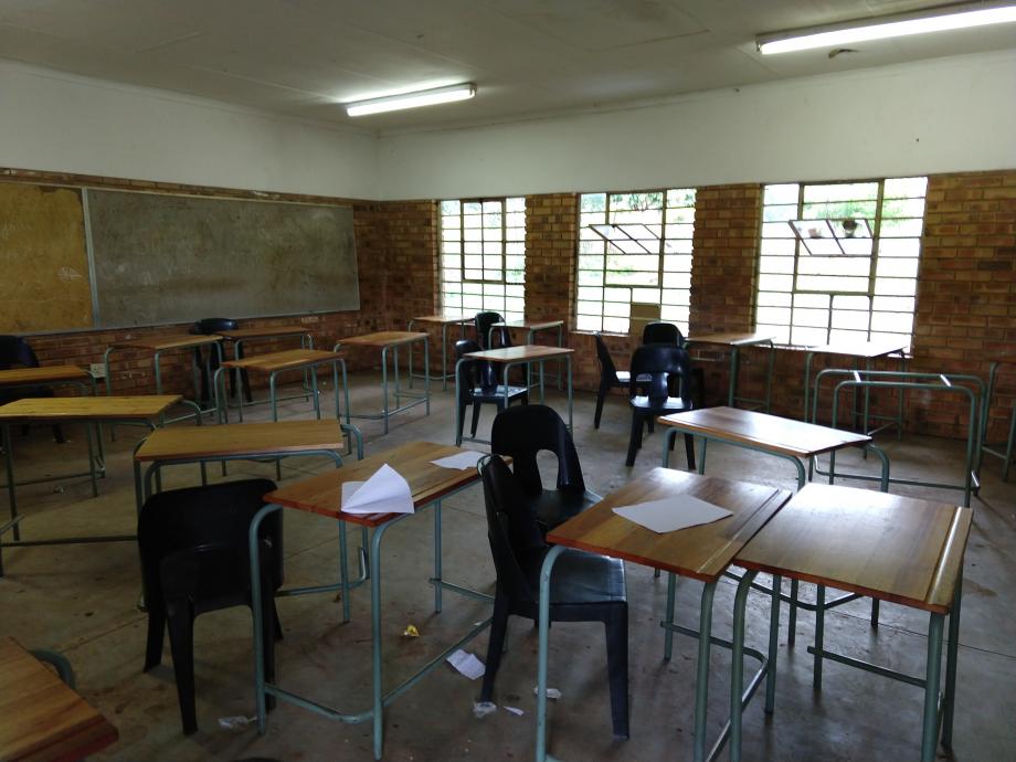 Four students from the International Human Rights Clinic traveled to Cambodia as part of the project examining international surrogacy and women's rights, and two traveled to South Africa to examine the right to education and access to the Internet. Above: a classroom in South Africa.