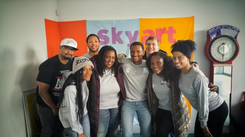 Diversity Month included a variety of lunch talks, as well as service projects over MLK weekend. Among the projects: BLSA helped SkyArt, an after-school arts program for kids on Chicago's South Side, promote its programs to parents, kids, and schools in the surrounding neighborhood.