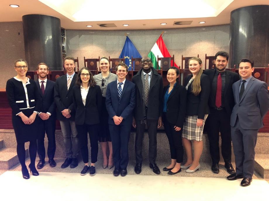 Students also visited the Constitutional Court of Hungary, where we listened to a presentation on the court’s structure and past cases.
