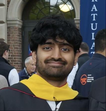 Ritik Shah at graduation