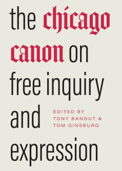 Book cover for the Chicago Canon on Free Inquiry and Expression